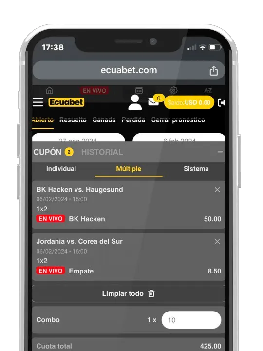 Ecuabet phone icon